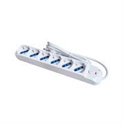 PRESA MULT.6 10/16A SCHUKO CON INT.