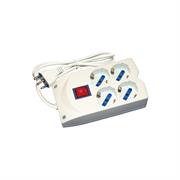 PRESA MULT.4USCITE 10/16A SCHUKO CON INT.