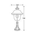 LANTERNA RAMATA+BASE E27 100W LUISA