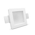 FARETTO IN GESSO CON VETRO GU10 120X120X58MM CORA
