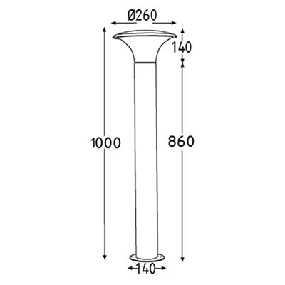 PLAFONIERA DA ESTERNO LED 7W 480 LUMEN IP54 4200K CAROLA