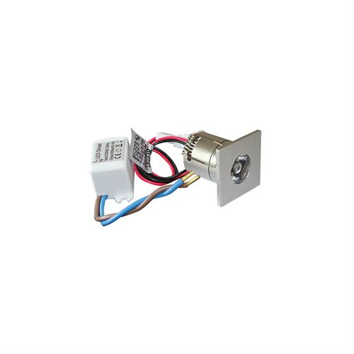 FARETTO A LED 1W CON DRIVER QUADRATO IP20 EGLE