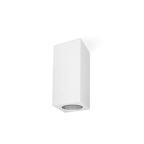 FARETTO IN GESSO GU10 70x70X130MM ROSA