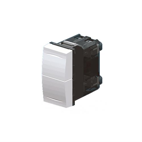 DOPPIO PULSANTE 1P NO CON INTERBLOCCO 16A 250V S.COPRITASTI