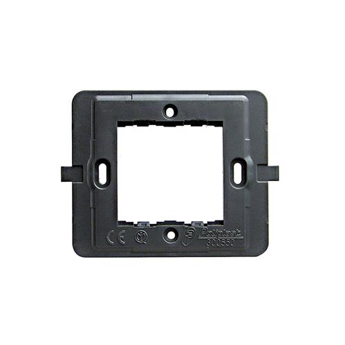 SUPPORTO 2 MODULI CON GRIFFE PER SCATOLA INCASSO ROTONDA 060MM