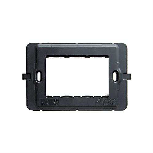 SUPPORTO 3 MODULI CON VITI PER SCATOLA INCASSO RETTANGOLARE