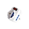 ADATT.ROTANTE SPINA 10A-2 PRESE 10/16A + 1 SCHUKO CON PROTEZIONE