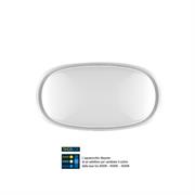 PLAFONIERA A LED OVALE 14W 1400LM IP54 TRICOLOR EMMA
