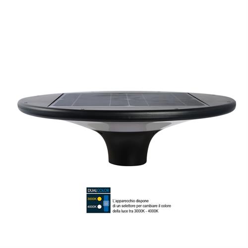 LAMPIONE SOLARE LED 20W 2300LM GIULIA ATTACCO PALO 60