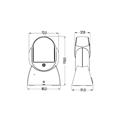 SENSORE A INFRAROSSI (PIR) 220-240V BIANCO IP65 MAX 12MT